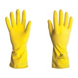 LUVA LATEX AMARELA TAM 8/M FORRADA - KALIPSO