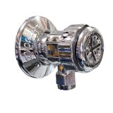 ADAPTADOR ABS MULTI CROMADO ROSCA FEMEA / MACHO 1/2 ENGATE MANGUEIRA 1/4 FILTRO - ADACONCROMA