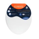 ASSENTO SANITÁRIO ALMOFADADO FLORENZA (BRANCO) - ALUMASA
