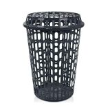 CESTO LIXEIRA TELADO COM TAMPA 60 LTS PRETO - ARQPLAST