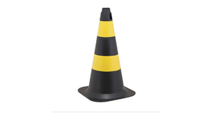 CONE SEGURANÇA SINALIZAÇÃO PLASTICO 50CM