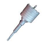 Kit Broca Serra Copo 75mm Com Haste Braço 16cm Aço Widea