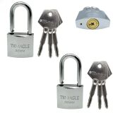 KIT 02 CADEADO 38MM CHAVE TETRA PROTEÇÃO SEGURANÇA TRI-ANGLE