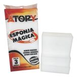 ESPONJA MAGICA COM 3 UNIDADES - ATOPY