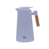 GARRAFA TERMICA 1L BRANCA CABO MADEIRA