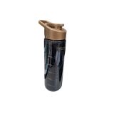 GARRAFA SQUEEZE  GARRAFINHA DE AGUA PET 700 ML PRETA GRAD PRATA OU DOURADO