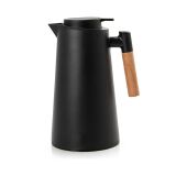 GARRAFA TERMICA 1L PRETA CABO MADEIRA