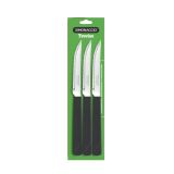 FACA DE MESA C/ 03 PCS CABO PRETO - SIMONAGGIO