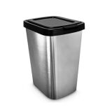 LIXEIRA COM LABEL INOX C/ CLICK 9 LTS - ARQPLAST