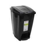 LIXEIRA COM PEDAL 07 LTS  PRETO - JAGUAR