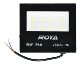 REFLETOR LED SLIM 50W BRANCO FRIO IP66 BIVOLT Preto Bivolt 110/220V