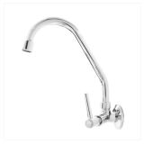 TORNEIRA COZINHA BICA ALTA MÓVEL 1/4 DE VOLTA PAREDE METAL - INGO METAIS